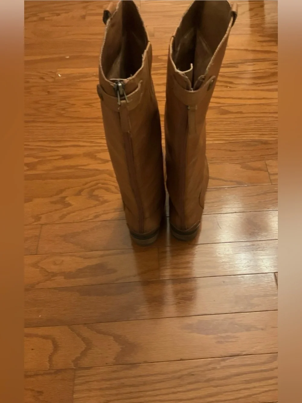 Sam Edelman Penny Full Length Black Zipper Riding Boot Leather Size 11